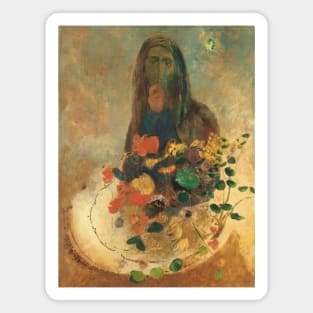 Mystery by Odilon Redon Magnet